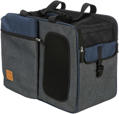 Trixie Hund Tasche Rucksack Tara 2 In 1 Grau / Blau 50X25X38 CM