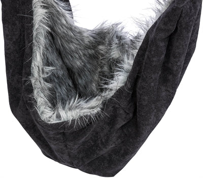 Trixie "Dog Bag Belly" Soft Schwarz/Grau 60X22X20 CM