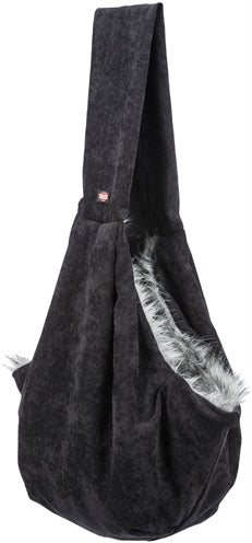 Trixie "Dog Bag Belly" Soft Schwarz/Grau 60X22X20 CM