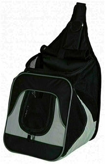 Trixie Dog Bag "SAVINA BELLY" schwarz/grau 30x33x26 cm