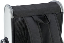 Trixie Dog Rucksack Chloe Hellgrau/Schwarz 39X27X43 CM