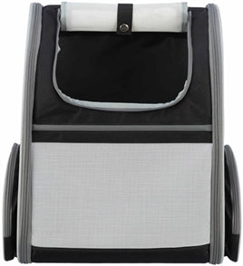 Trixie Dog Rucksack Chloe Hellgrau/Schwarz 39X27X43 CM