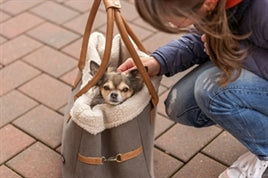 Trixie Dog Bag "RACHEL" in grau/hellbraun 25 x 40 x 30 cm